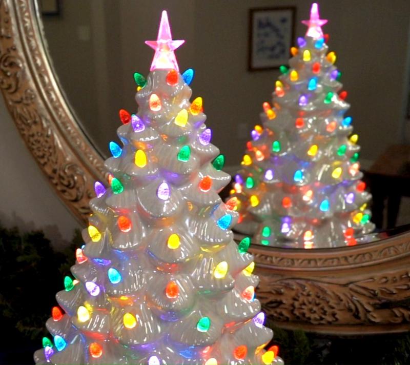 Vintage-Style Ceramic Christmas Tree