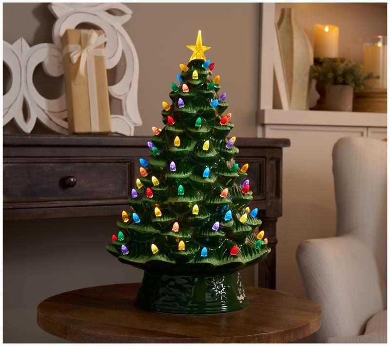 Vintage-Style Ceramic Christmas Tree