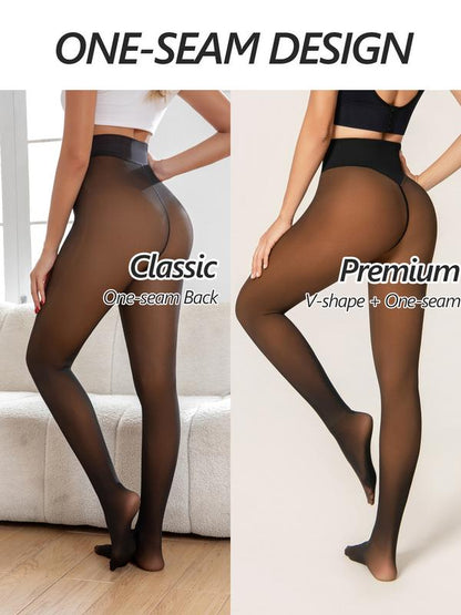 Fleece Lined Sheer Tights