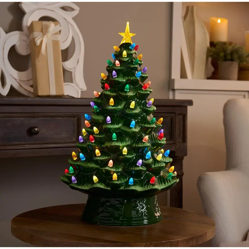 Vintage-Style Ceramic Christmas Tree