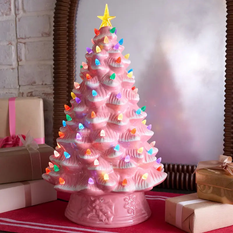 Vintage-Style Ceramic Christmas Tree